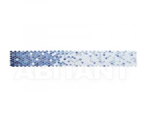 SCULPTURAE, Fiori Sfumati Azzurri foglio singolo mosaico, 26,6x27cm