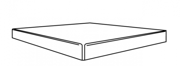 ELEMENTS  LUX Scalino Angolare (Incollato)  Port Laurent  33x33cm Natural  Rett. R9  hr. 9mm