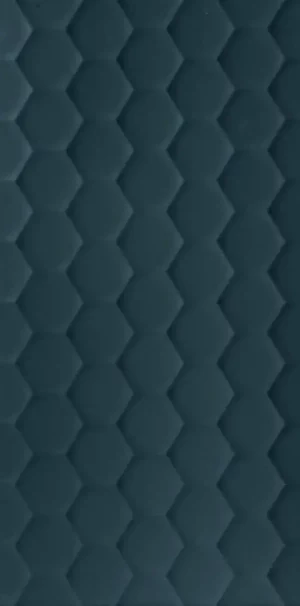 4D   Hexagon Deep Blu  40x80cm Matt