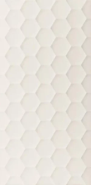 4D  Hexagon White   40x80cm  dek
