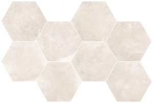 BACKSTAGE Mosaico Hexagon Bisque 51x29,2cm Nat. Rett. 8,5mm