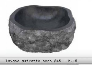 Astratto Nero 45 cm - hl. 15 cm
