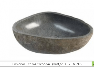 Ovale Riverstone 40/60 cm - hl. 15 cm