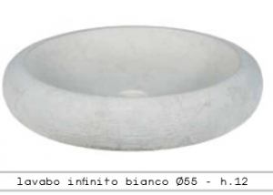 Infinito Bianco 55 cm - hl. 12 cm