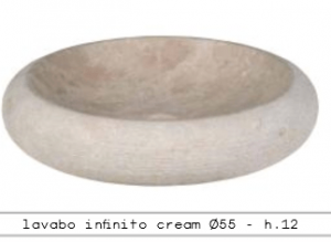 Infinito Cream 55 cm - hl. 12 cm