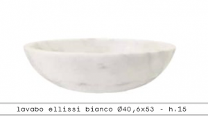 Ellissi Bianco 40,6x53 cm - hl. 15 cm