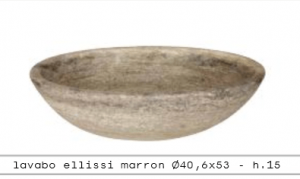 Ellissi Marron 40,6x53 cm - hl. 15 cm