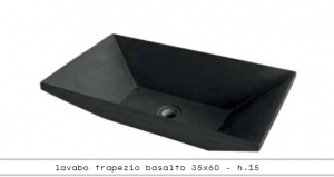 Trapezio Basaltico 35x60 cm -hl. 15 cm