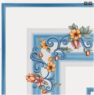 POLVERI VIETRESI  Minori Angolo Decorato a Mano 60,5 x 60,5 cm