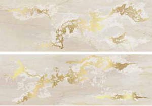 VENUS PASTA BIANCA  Solitaire Gold  Sand Decoro 25 x 75 cm