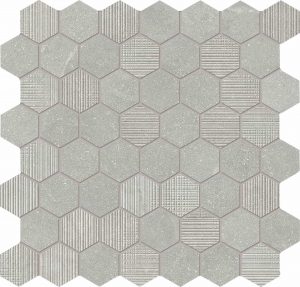 EUREKA Grigio  Mosaico Esagona 30x30cm Nat. 9,5mm