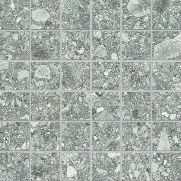 LOMBARDA  Grigio  Mosaico  30x30cm - 5x5cm Nat. 9,5mm