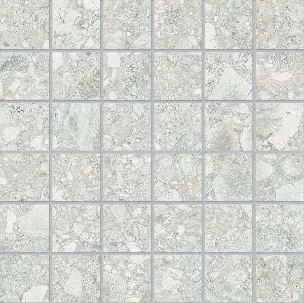 LOMBARDA Bianco   Mosaico  30x30cm - 5x5cm Nat. 9,5mm