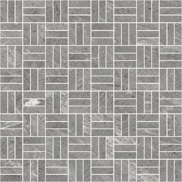 STONE WAVE Black  Mosaico Tex Mix     30x30cm