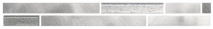 GEMS Metal-Two White   Listello 3,2x30cm