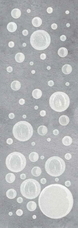 ARCHITECTURAE, Tondi Bubbles Liscio B Lurex Bianco Silver Mosaico, 40x40cm