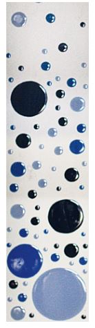 ARCHITECTURAE, Tondi Bubbles Pannello Stuccato Degradè Bluette, 125x35 cm
