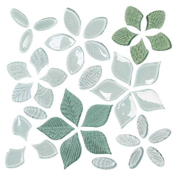 NATURAE FOGLIE, Foglie Fantasia Mix Mint D mosaico, 30x30cm