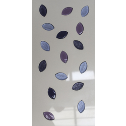 NATURAE FOGLIE, Tiles White Foglie A Lilac, 30x60cm