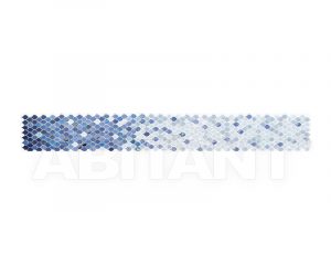 SCULPTURAE, Fiori Sfumati Azzurri composizione 8 fogli, 213x27cm