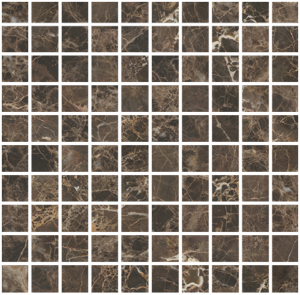 ELEMENTS  LUX Mosaico  Emperador   30x30cm (2,8x2,8cm) Rett. Lapp. hr. 9mm