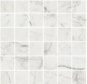 ATHENA Mosaico 5x5cm Monocolore 36 Tessere  Bianco   30x30 cm Naturale