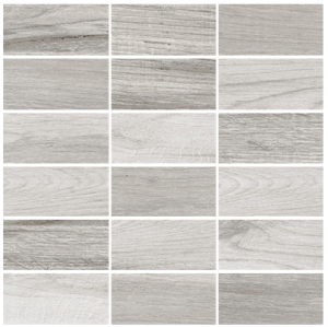 NORTH WIND  Mosaico Stripe Monocolore (5x10cm) 18 Tessere  Grey   30x30 cm