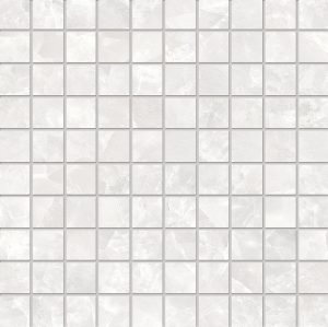 TELE DI MARMO REVOLUTION  Mosaico 3x3cm Thassos   30x30cm Full Lapp. hr. 9,5mm