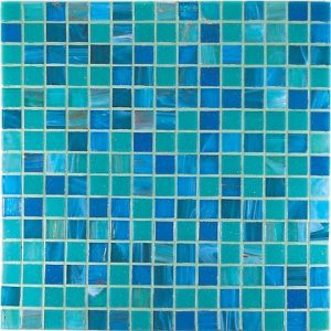 PROJECT PLUS*BRONZE MIX ACQUAMARINA MIX ( 2x2cm ) 30x30cm