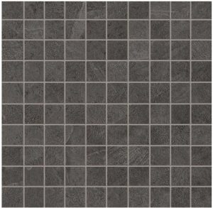 CORNERSTONE SLATE Mosaico* Tessera - Chip 2,8x2,8cm  Black   30x30cm Nat. 9,5mm