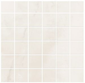 PURITY of MARBLE  Pure White     Mosaico Su Rete  30x30cm Rett.