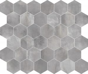 INDUSTRIAL  Hexagon   Silver 12,5x21,5cm Rett.