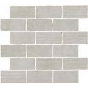 CALCAREA  Mosaico Brick  Grigio  30x30 cm  Rett.