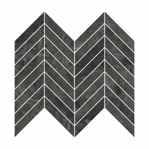 RIVER  Graphite   Mosaico Chevron  26x32,5cm Lucido Rett.