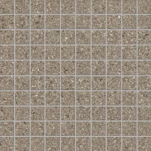 GRAIN STONE  Taupe  Fine Grain Mosaico (3x3cm) 30x30cm Nat.