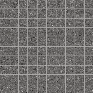 GRAIN STONE  Dark  Fine Grain Mosaico (3x3cm) 30x30cm Nat.