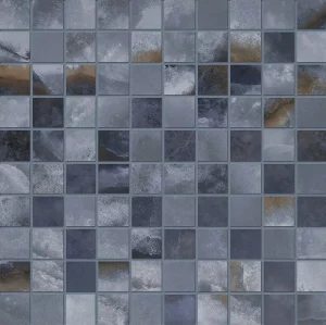 TELE DI MARMO ONYX  Onyx  Blue  Mosaico 30x30cm (3x3cm) Silktech hr. 9,5mm