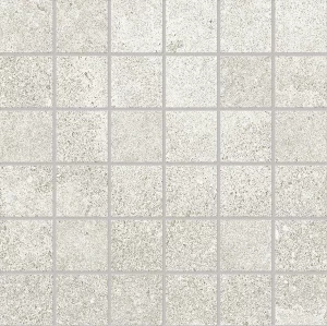 RE-PLAY CONCRETE   Recupero Mosaico  White  30x30cm (5x5cm) Nat.  9,5mm