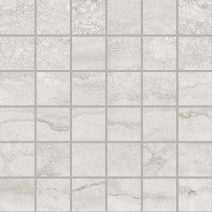 UNIQUE TRAVERTINE   Mosaico   Silver   Vein Cut 30x30cm (5x5cm) Full Lap. 9,5mm