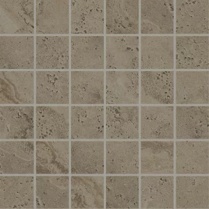 UNIQUE TRAVERTINE   Mosaico  Chocolate Minimal 30x30cm (5x5cm) Nat. 9,5mm