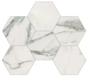 IMPERIAL MICHELANGELO Esagona Bianco Apuano   29,3x38cm Naturale